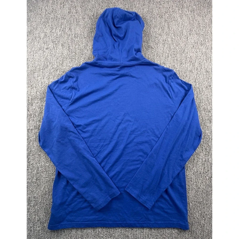 Polo Ralph Lauren Hoodie Mens Medium Blue Graphic 1967 Long Sleeve T-Shirt